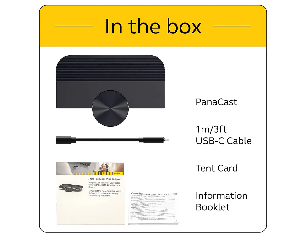 Jabra Conferencing Camera PanaCast Intelligent 180° Panoramic Jabra Conferencing Camera PanaCast Intelligent 180° Panoramic
